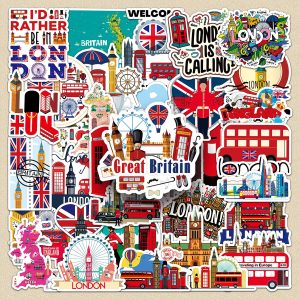 England‑themed stickers featuring British landmarks, symbols, and travel illustrations.