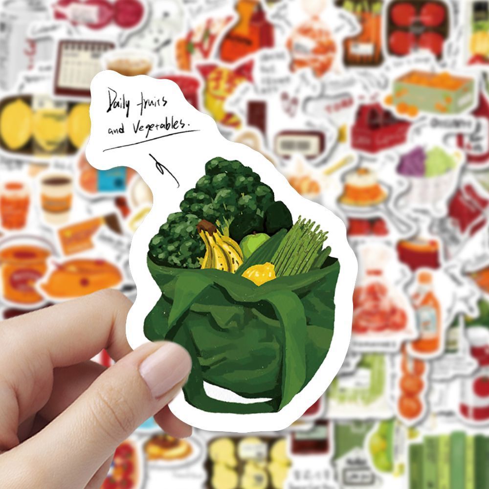 Food and bakery stickers Food and bakery stickers featuring cute pastries, desserts, and colourful kitchen illustrations.