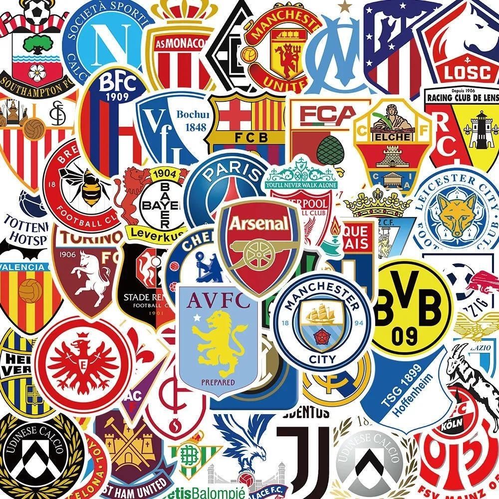 Football team stickers Football team‑themed stickers featuring colourful team designs and sporty illustrations.