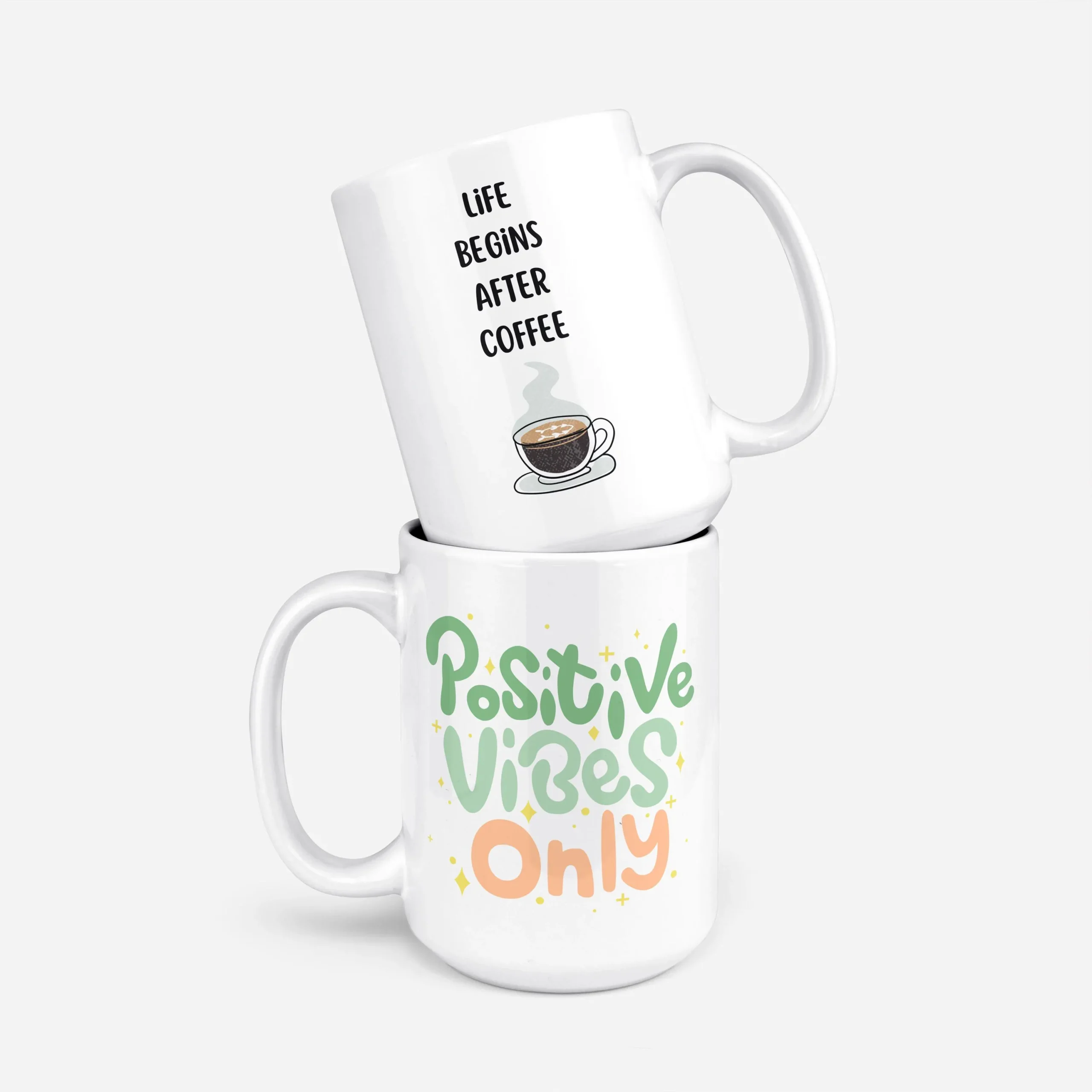 Personalised ceramic mug Personalized ceramic mug with custom photo and text printing on durable white ceramic.
